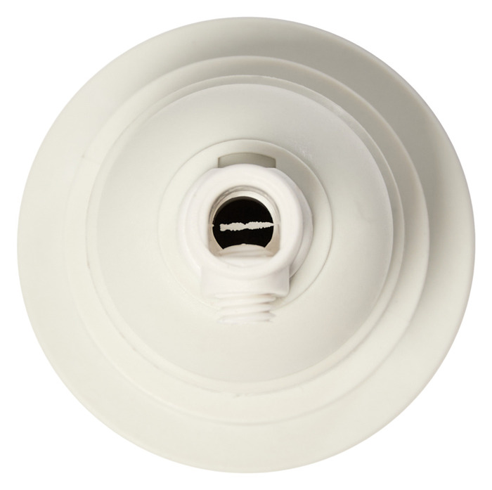 Kronesokkel E27 hvit